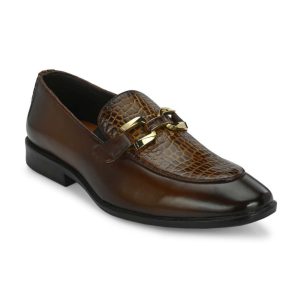 Men Platinum Buckled Loafers 23713